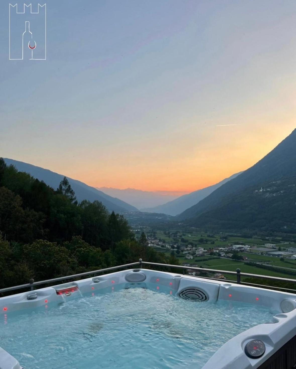 Foppoli Castle, Private 11Th Century Fortress With Panoramic View, Sauna And Hot Tub Overlooking The Valtellina Mazzo di Valtellina Екстериор снимка